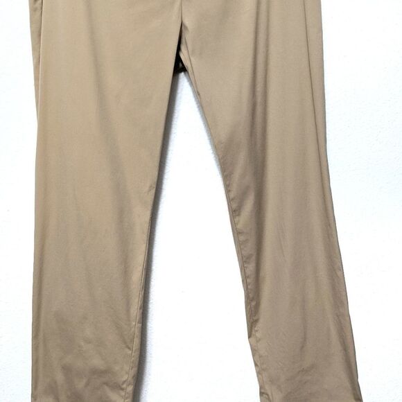 PRADA Cotton Blend Straight Leg Khaki Pants 8 - Picture 3 of 10